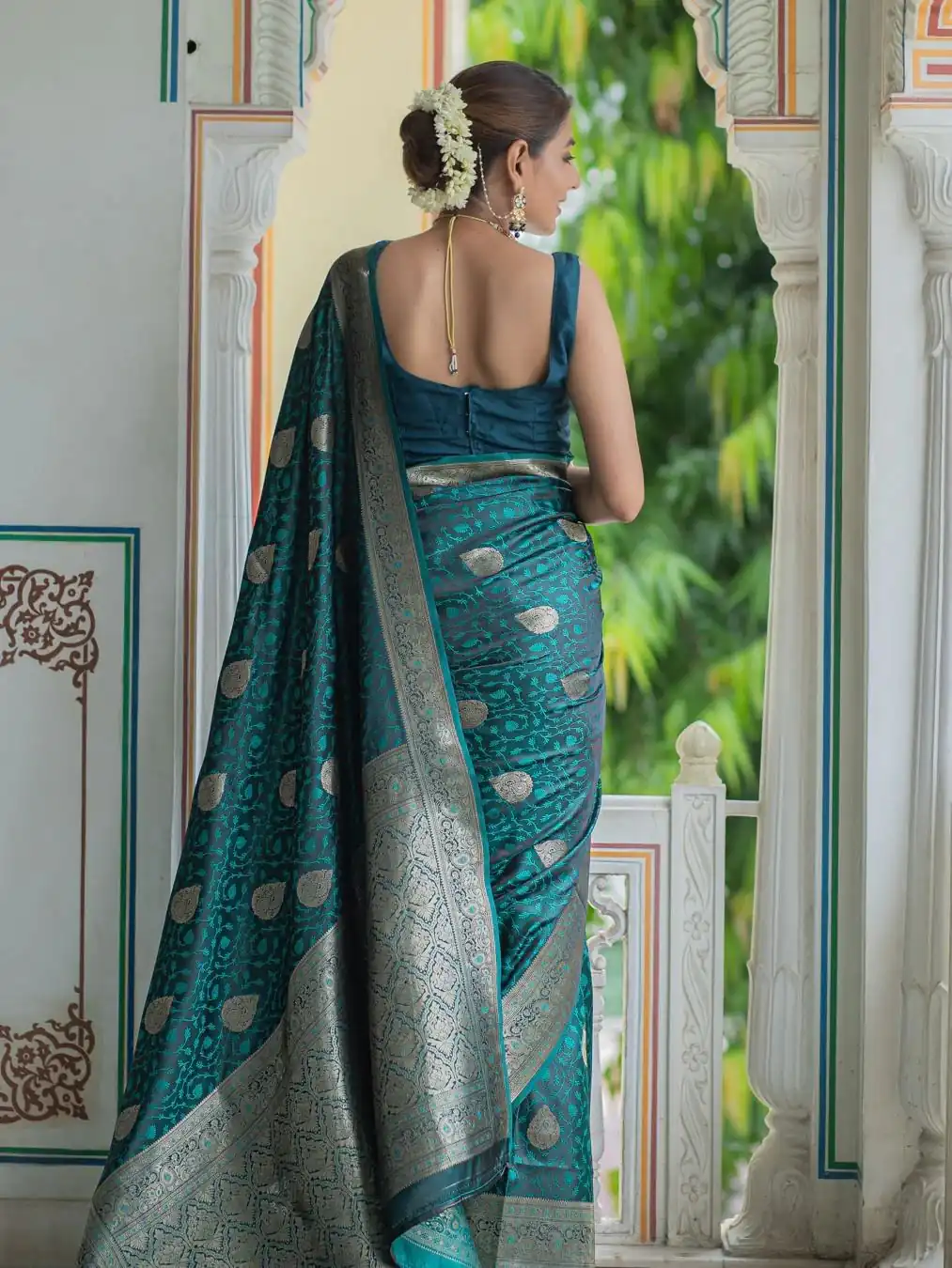 KPR 252 Peacock Blue in Soft Lichi Silk Lace Work & Lace Border Saree. Affordable Price ₹1449. Delivery 4-6 Working Days. Shop now. | Sarees, Bollywood Sarees, Creative Sarees, Designer Sarees, Embroidered Sarees, Ethnic Saree, Modern Digital sarees, Party Wear Sarees