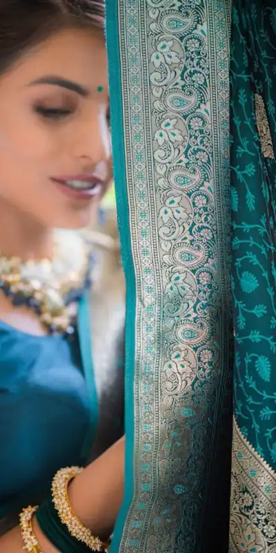 KPR 252 Peacock Blue in Soft Lichi Silk Lace Work & Lace Border Saree. Affordable Price ₹1449. Delivery 4-6 Working Days. Shop now. | Sarees, Bollywood Sarees, Creative Sarees, Designer Sarees, Embroidered Sarees, Ethnic Saree, Modern Digital sarees, Party Wear Sarees