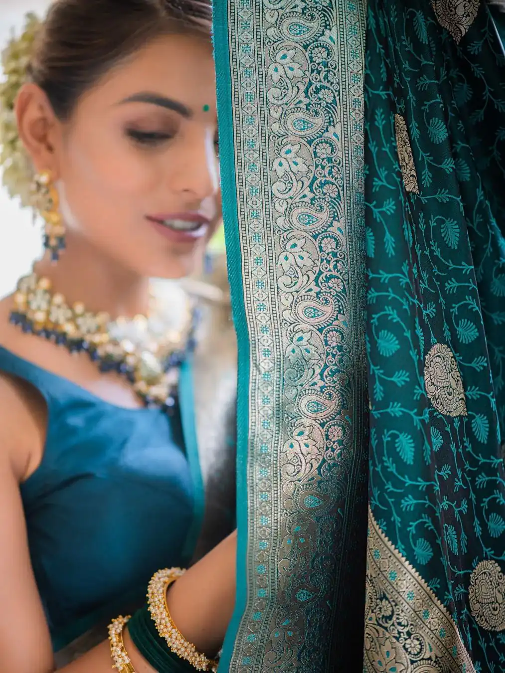 KPR 252 Peacock Blue in Soft Lichi Silk Lace Work & Lace Border Saree. Affordable Price ₹1449. Delivery 4-6 Working Days. Shop now. | Sarees, Bollywood Sarees, Creative Sarees, Designer Sarees, Embroidered Sarees, Ethnic Saree, Modern Digital sarees, Party Wear Sarees