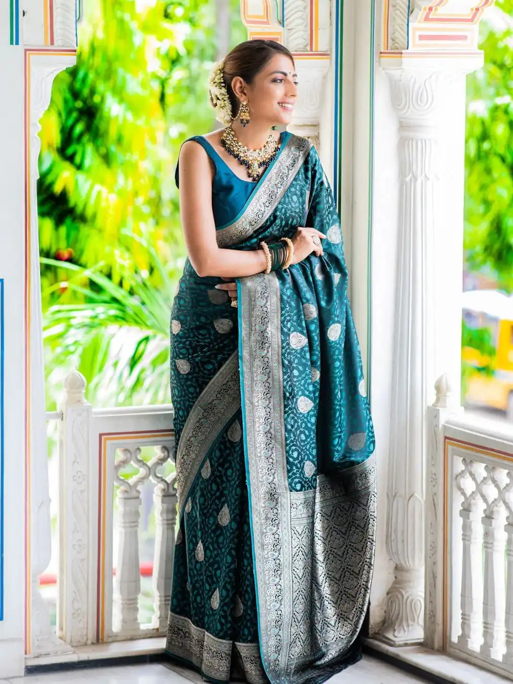 KPR 252 Peacock Blue in Soft Lichi Silk Lace Work & Lace Border Saree. Affordable Price ₹1449. Delivery 4-6 Working Days. Shop now. | Sarees, Bollywood Sarees, Creative Sarees, Designer Sarees, Embroidered Sarees, Ethnic Saree, Modern Digital sarees, Party Wear Sarees