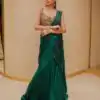 BD 1823 Peacock Green Faux Georgette Saree Perfect for Wedding, Party, Family Gatherings, Onam, Bridal Wear – . Best Price ₹2149. Delivery 4-6 Working Days. | Sarees, Bollywood Sarees, Creative Sarees, Designer Sarees, Embroidered Sarees, Ethnic Saree, Modern Digital sarees, Party Wear Sarees