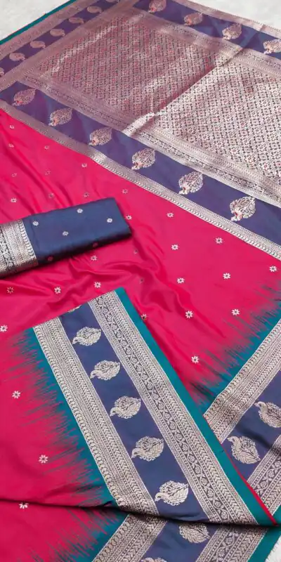 MB 188 Pink in Banarasi Silk Zari Work & Lace Work Saree .Wedding, Party, Festive, Events, Now at just ₹2049. Delivery 4-6 Working Days. Shop now. | Sarees, Bollywood Sarees, Creative Sarees, Designer Sarees, Embroidered Sarees, Ethnic Saree, Modern Digital sarees, Party Wear Sarees