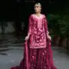 VLM 226 Pink Fox Georgette with Embroidery Work & Lace Work Salwar Suit . Festive Deal ₹2499. Delivery 4-6 Working Days. Shop now. | Jump Suits, Salwar suit, Casual Suits, Creative suits, Designer Suits, Palazzo Suits, Party Wear Suits, Patiala Suits, Straight Suits