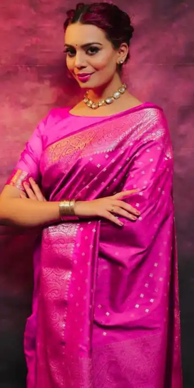 KPR 218 Pink in Soft Lichi Silk Lace Border & Lace Work Saree . Exclusive Offer ₹1349. Delivery 4-6 Working Days. Shop now. | Sarees, Bollywood Sarees, Creative Sarees, Designer Sarees, Embroidered Sarees, Ethnic Saree, Modern Digital sarees, Party Wear Sarees