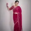 JR 664 Pink in Soft Space Silk Zari Work & Embroidery Work Saree. Available at ₹1949 only. Delivery 4-6 Working Days. Shop now. | Sarees, Bollywood Sarees, Creative Sarees, Designer Sarees, Embroidered Sarees, Ethnic Saree, Modern Digital sarees, Party Wear Sarees