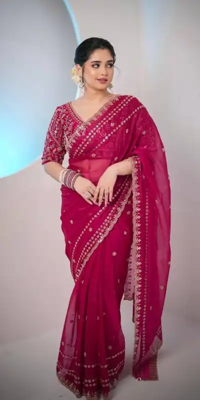 JR 664 Pink in Soft Space Silk Zari Work & Embroidery Work Saree. Available at ₹1949 only. Delivery 4-6 Working Days. Shop now. | Sarees, Bollywood Sarees, Creative Sarees, Designer Sarees, Embroidered Sarees, Ethnic Saree, Modern Digital sarees, Party Wear Sarees