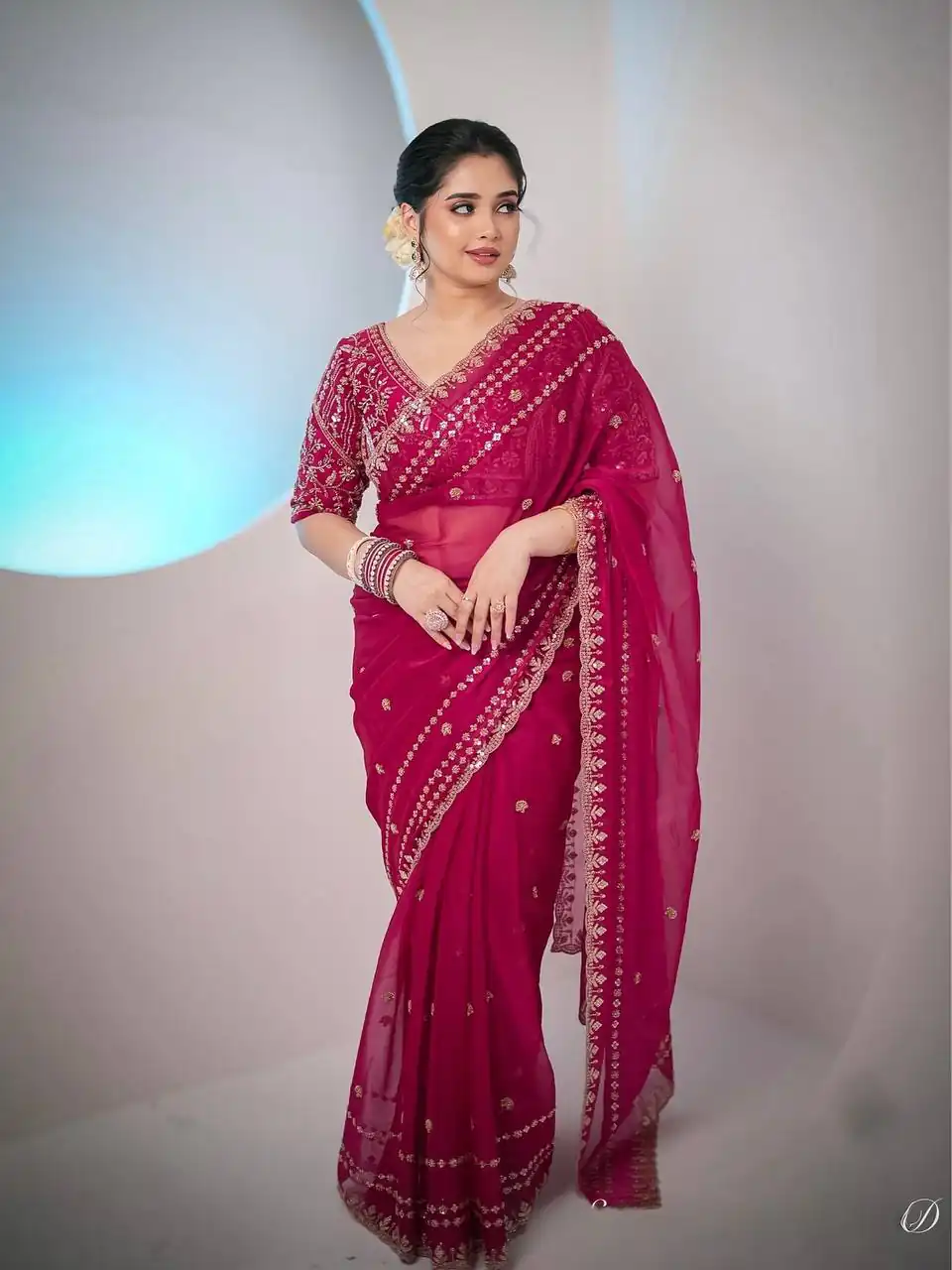 JR 664 Pink in Soft Space Silk Zari Work & Embroidery Work Saree. Available at ₹1949 only. Delivery 4-6 Working Days. Shop now. | Sarees, Bollywood Sarees, Creative Sarees, Designer Sarees, Embroidered Sarees, Ethnic Saree, Modern Digital sarees, Party Wear Sarees