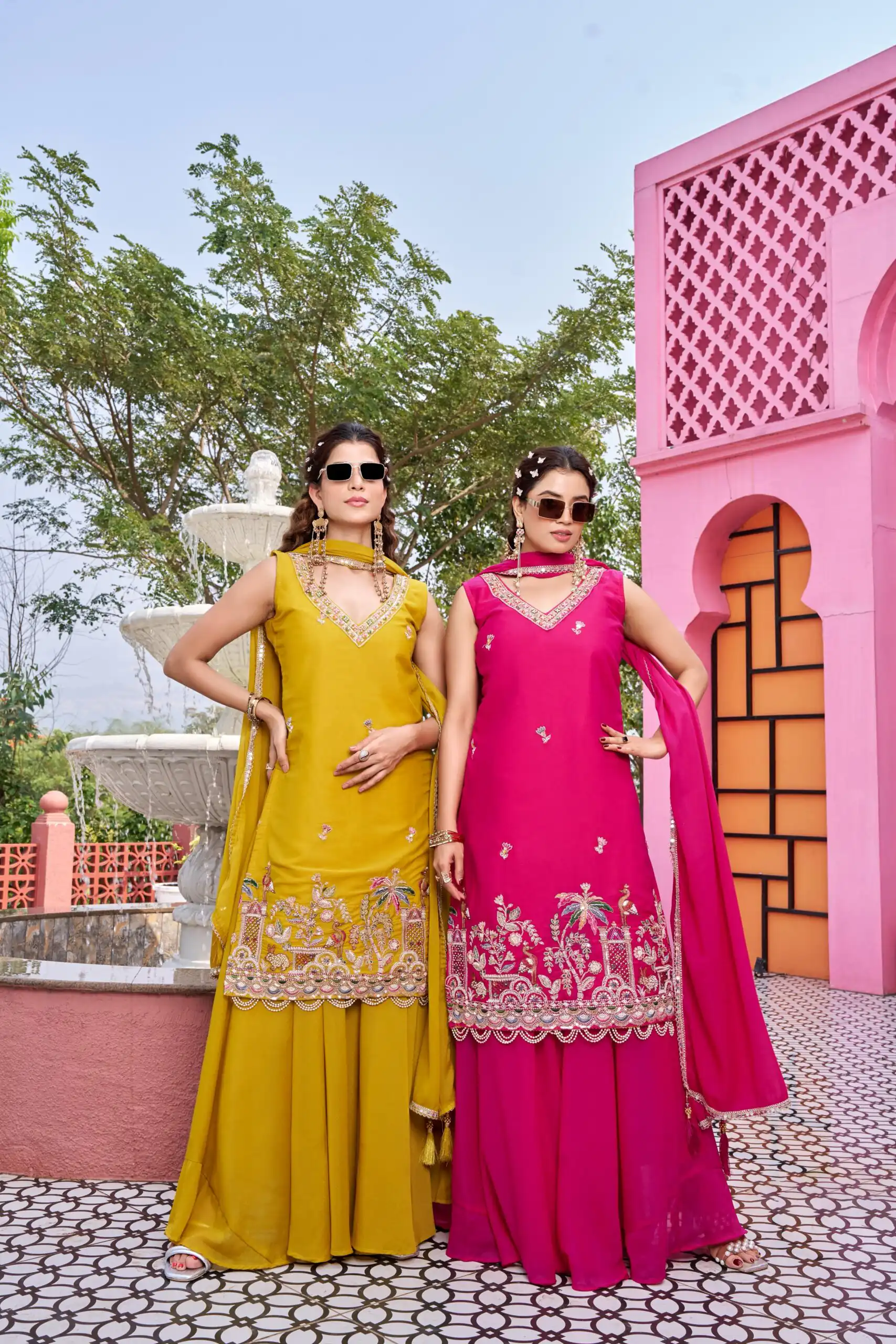 Ram 156 Pink Star Georgette Salwar Suit with Embroidery Work. Available at ₹2649 only. Delivery 4-6 Working Days. Shop now. | Jump Suits, Salwar suit, Casual Suits, Creative suits, Designer Suits, Palazzo Suits, Party Wear Suits, Patiala Suits, Straight Suits