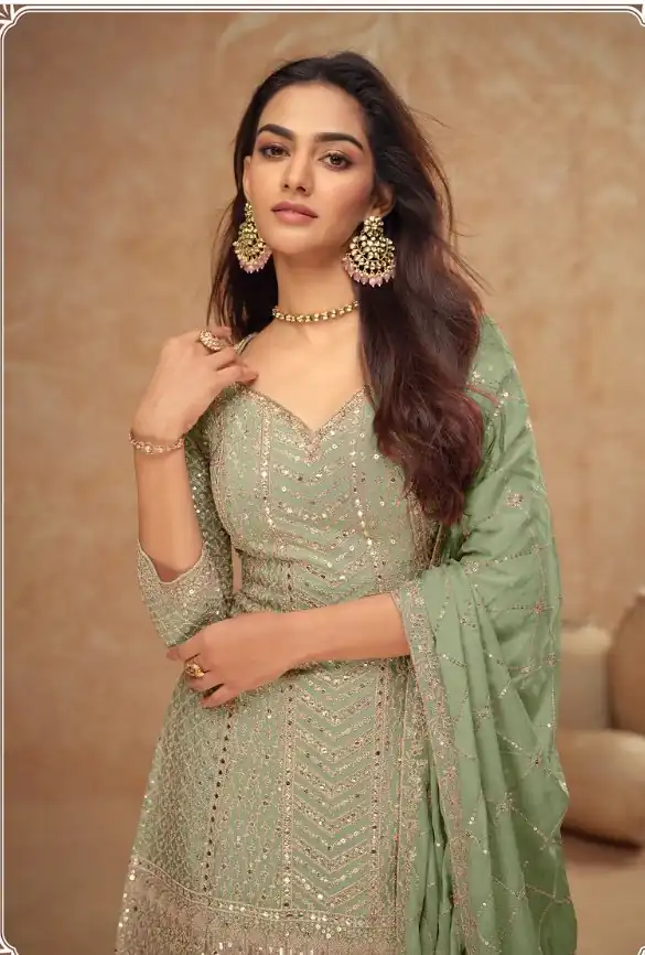 FC 7518 Pista Chinon Salwar Suit Perfect for Wedding, Party, Diwali, Durga Puja, Temple Visit – . Festive Deal ₹3099. Delivery 4-6 Working Days. | Jump Suits, Tops & Bottoms, Track Suits, Salwar suit, Casual Suits, Creative suits, Designer Suits, Palazzo Suits, Party Wear Suits, Patiala Suits, Straight Suits, Trendy Wear