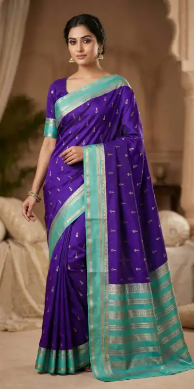 MB 3325 Purple in Color Banarasi Silk Zari Work & Lace Work Saree . Now at just ₹1949. Delivery 4-6 Working Days. Shop now. | Sarees, Bollywood Sarees, Creative Sarees, Designer Sarees, Embroidered Sarees, Ethnic Saree, Modern Digital sarees, Party Wear Sarees