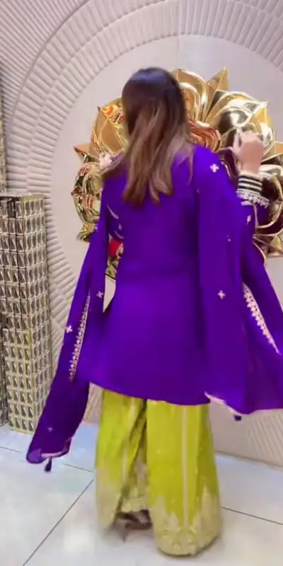 ND 5033 Purple Chinon Silk Salwar Suit with Embroidery Work & Lace Work. Affordable Price ₹2149. Delivery 4-6 Working Days. Shop now. | Jump Suits, Salwar suit, Casual Suits, Creative suits, Designer Suits, Palazzo Suits, Party Wear Suits, Patiala Suits, Straight Suits