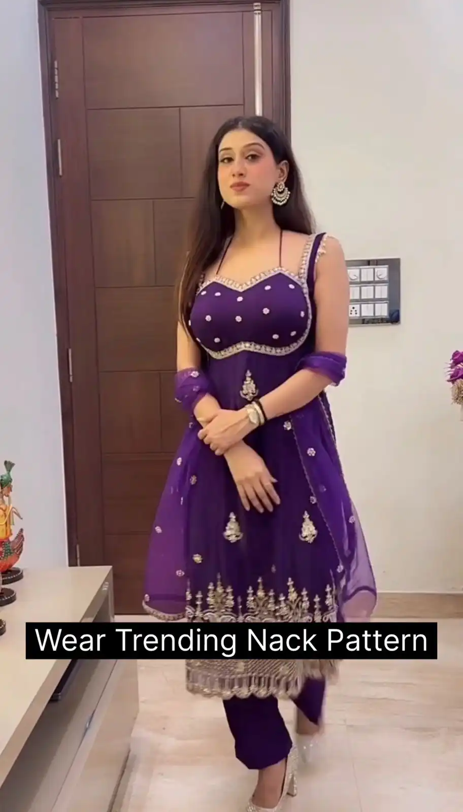 ST 1158 Purple in Faux Georgette Embroidery Work & Lace Work Salwar Suit . Introductory Price ₹1949. Delivery 4-6 Working Days. Shop now. | Jump Suits, Salwar suit, Casual Suits, Creative suits, Designer Suits, Palazzo Suits, Party Wear Suits, Patiala Suits, Straight Suits