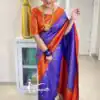 KPR 149 Purple in Soft Lichi Silk Lace Work & Lace Border Saree. Affordable Price ₹1449. Delivery 4-6 Working Days. Shop now. | Sarees, Bollywood Sarees, Creative Sarees, Designer Sarees, Embroidered Sarees, Ethnic Saree, Modern Digital sarees, Party Wear Sarees