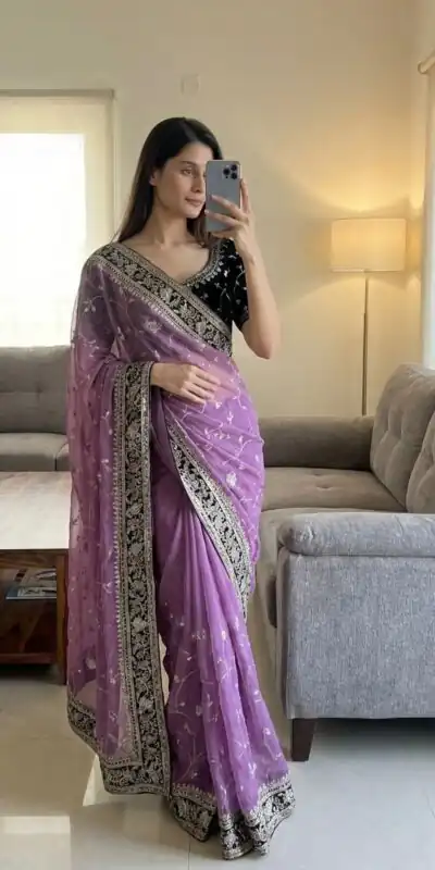 NC 5534 Moss Silk Saree Perfect for Wedding, Party, Ganesh Chaturthi, Karwa Chauth, Haldi – . Introductory Price ₹2049. Delivery 4-6 Working Days. | Sarees, Bollywood Sarees, Creative Sarees, Designer Sarees, Embroidered Sarees, Ethnic Saree, Modern Digital sarees, Party Wear Sarees