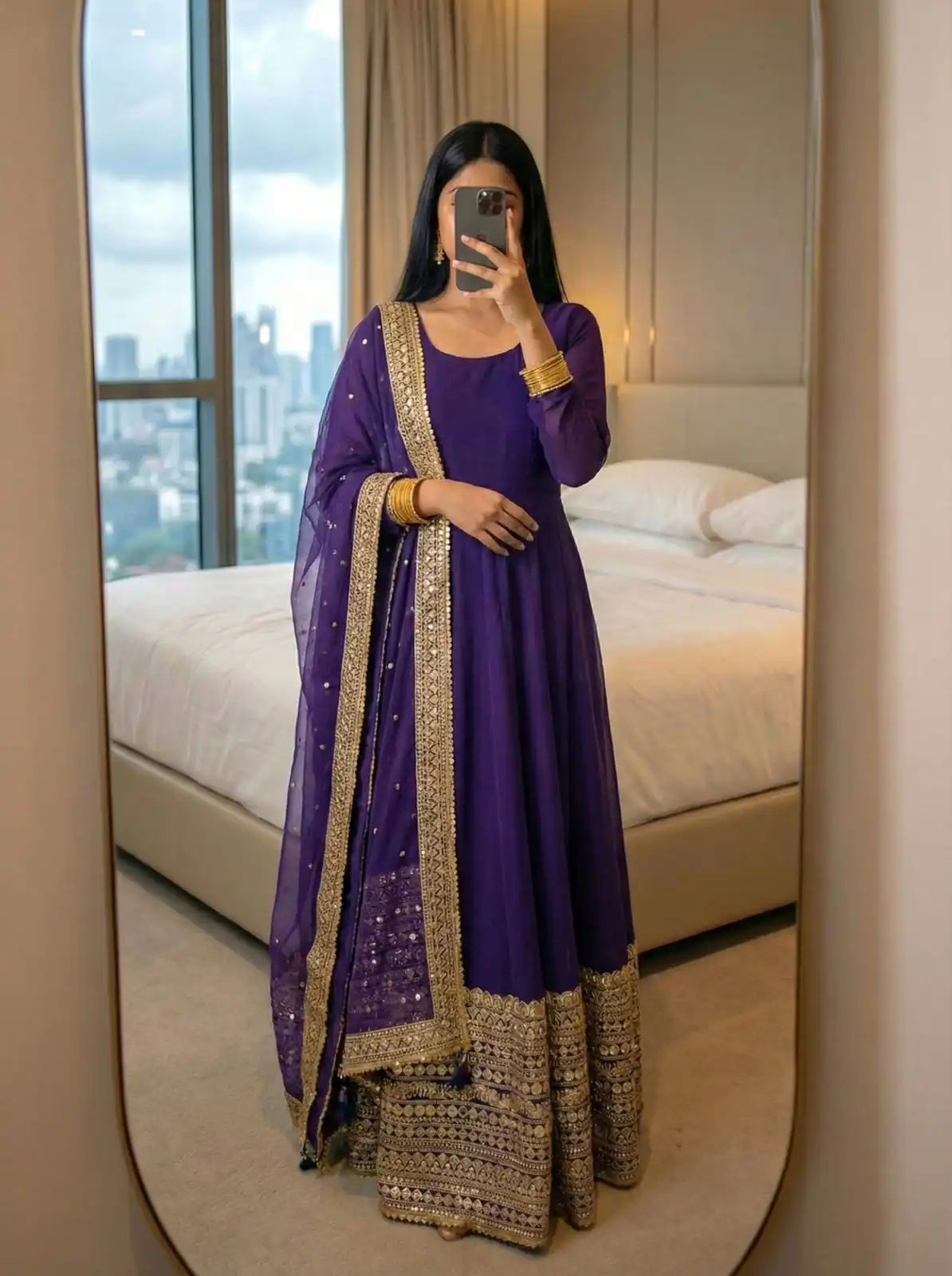 ZSR 3152 Purple Color Roman silk Gown with Embroidery Work & Lace Work. Grab it for ₹2599. Delivery 4-6 Working Days. Shop now. | Gowns, Bollywood Gowns, Creative Gowns, Designer Gowns, Embroidered Gowns, Party Wear Gowns