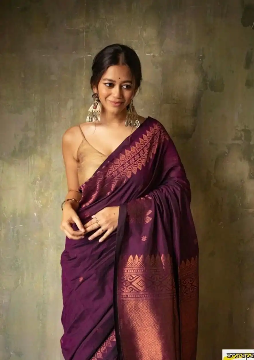 KP 6012 Purple in Soft Lichi Silk Lace Border & Lace Work Saree . Available at ₹1399 only. Delivery 4-6 Working Days. Shop now. | Sarees, Bollywood Sarees, Creative Sarees, Designer Sarees, Embroidered Sarees, Ethnic Saree, Modern Digital sarees, Party Wear Sarees