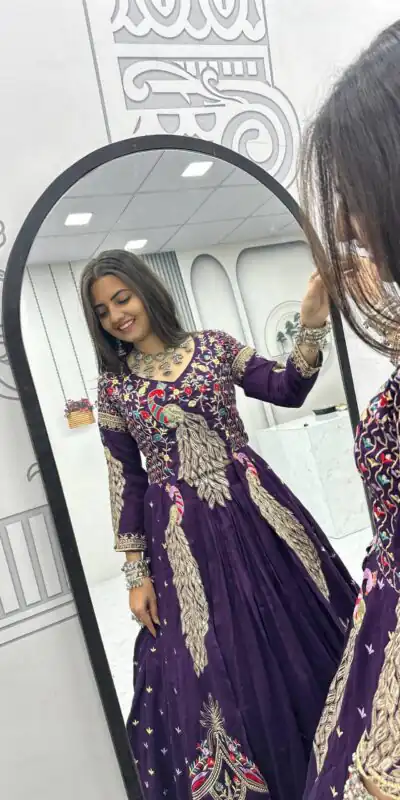 PC 528 Purple Color Vichitra Sequence Work Lehenga Choli Designer Work. Grab it for ₹2649. Delivery 4-6 Working Days. Shop now. | Lehenga, Bollywood Lehenga, Creative Lehenga, Designer Lehenga, Embroidered Lehenga, Party Wear Lehenga