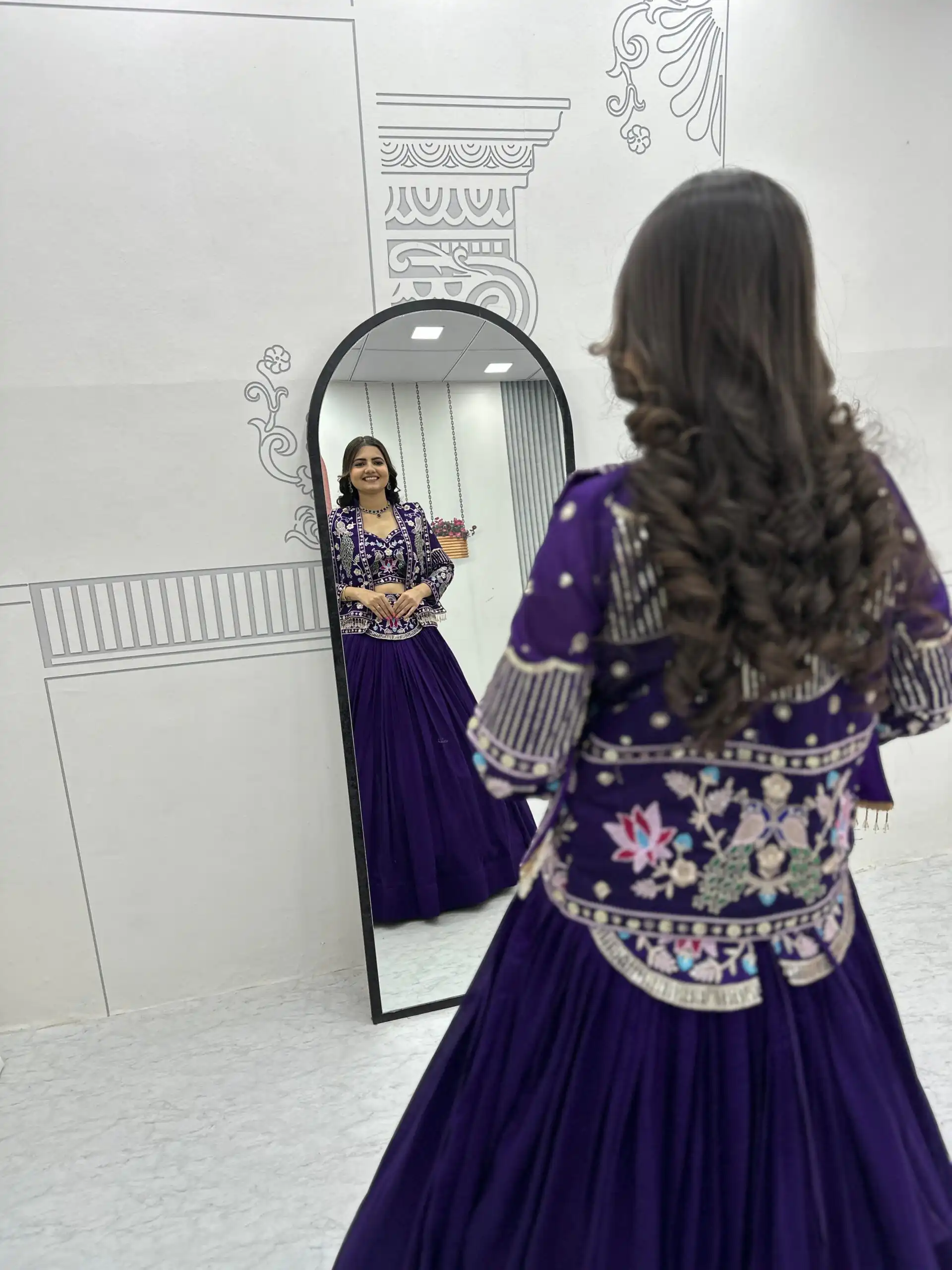 PC 559 Purple Vichitra Silk Lehenga Choli. Perfect for Wedding, Party, Eid, Temple Visit, Mehendi – Affordable Price ₹3149. Delivery 4-6 Working Day | Lehenga, Bollywood Lehenga, Creative Lehenga, Designer Lehenga, Embroidered Lehenga, Party Wear Lehenga