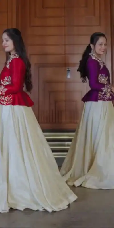 PC 558 Red Chinon Lehenga Choli with Embroidery Work.Wedding, Party, Festive, Events, Best Price ₹2149. Delivery 4-6 Working Days. Shop now. | Lehenga, Bollywood Lehenga, Creative Lehenga, Designer Lehenga, Embroidered Lehenga, Party Wear Lehenga