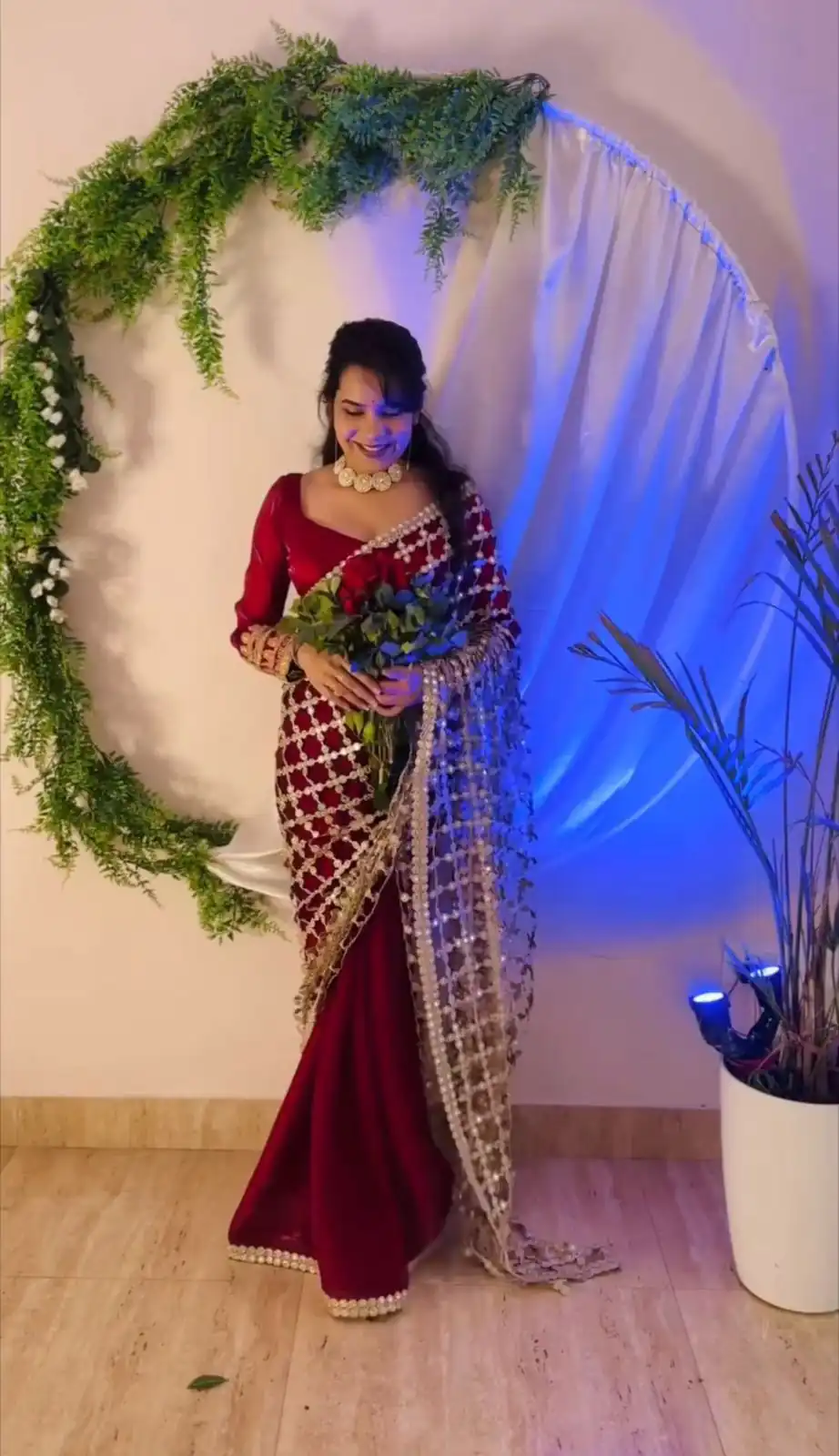 SRK 5322 Red Fendy Silk Saree with Lace Work & Mirror Work. Wedding, Party, Festive, Events, Festive Deal ₹2499. Delivery 4-6 Working Days. Shop now. | Sarees, Bollywood Sarees, Creative Sarees, Designer Sarees, Embroidered Sarees, Ethnic Saree, Modern Digital sarees, Party Wear Sarees