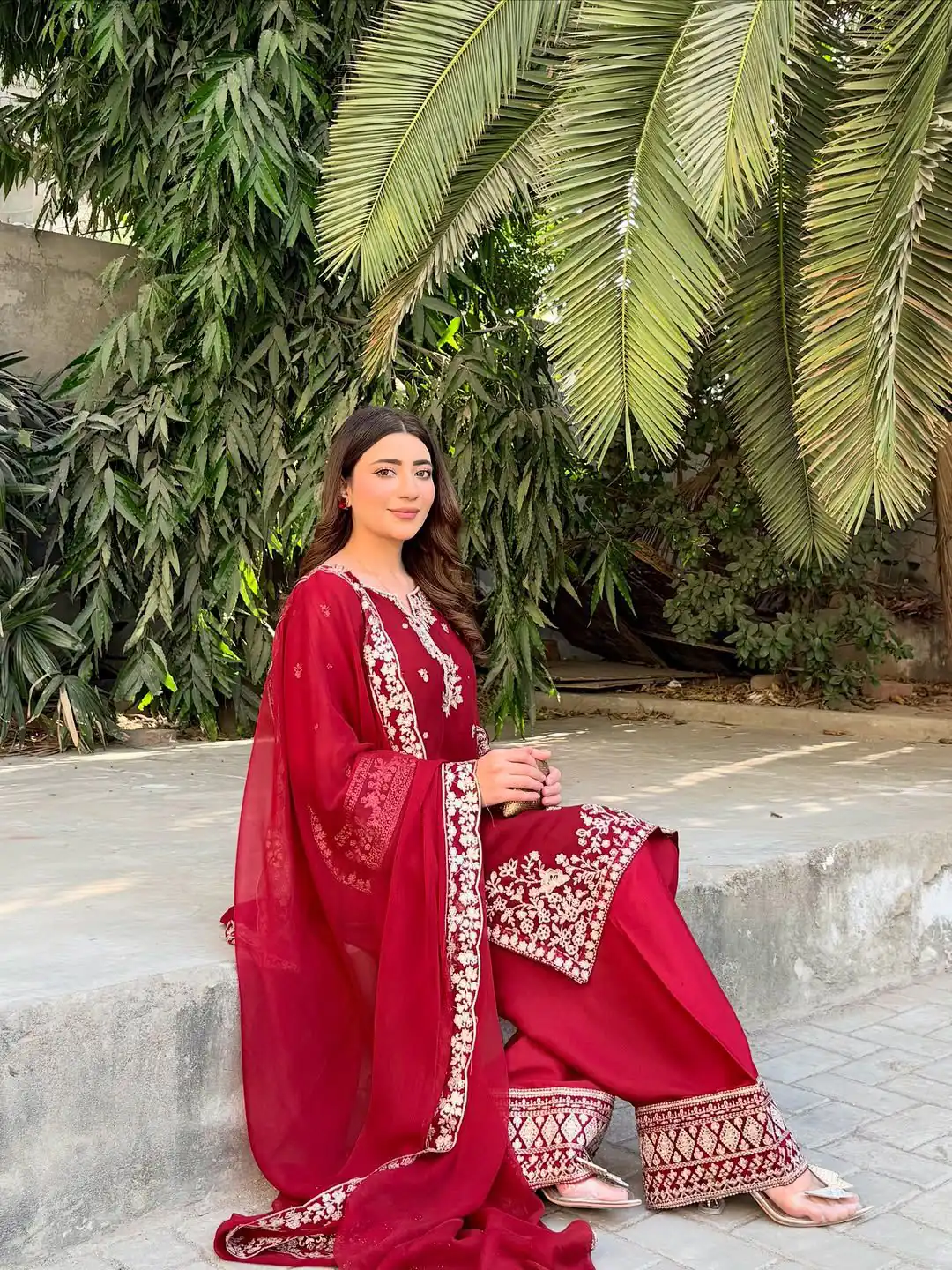 KF 1698 Red in French Crap Embroidery Work & Cut Work Salwar Suit . Introductory Price ₹2049. Delivery 4-6 Working Days. Shop now. | Jump Suits, Salwar suit, Casual Suits, Creative suits, Designer Suits, Palazzo Suits, Party Wear Suits, Patiala Suits, Straight Suits