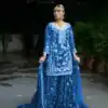 VLM 226 Royal Blue Fox Georgette with Embroidery Work & Lace Work Salwar Suit . Festive Deal ₹2499. Delivery 4-6 Working Days. Shop now. | Jump Suits, Salwar suit, Casual Suits, Creative suits, Designer Suits, Palazzo Suits, Party Wear Suits, Patiala Suits, Straight Suits