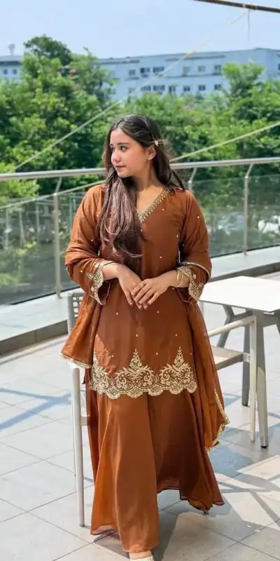 VLM 274 Rust Fox Georgette Salwar Suit Perfect for Wedding, Party, Reception, Eid, Mehendi – . Introductory Price ₹1899. Delivery 4-6 Working Days. | Jump Suits, Salwar suit, Casual Suits, Creative suits, Designer Suits, Palazzo Suits, Party Wear Suits, Patiala Suits, Straight Suits