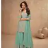 FC 7518 Sea Green Chinon Salwar Suit Perfect for Wedding, Party, Diwali, Durga Puja, Temple Visit – . Festive Deal ₹3099. Delivery 4-6 Working Days. | Jump Suits, Tops & Bottoms, Track Suits, Salwar suit, Casual Suits, Creative suits, Designer Suits, Palazzo Suits, Party Wear Suits, Patiala Suits, Straight Suits, Trendy Wear
