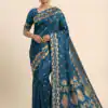 MB 213 Teal Color Zari Work & Lace Work Saree in Banarasi Soft. Grab it for ₹1899. Delivery 4-6 Working Days .Online Shop now. | Sarees, Bollywood Sarees, Creative Sarees, Designer Sarees, Embroidered Sarees, Ethnic Saree, Modern Digital sarees, Party Wear Sarees