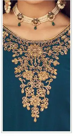 DS 1121 Tea Georgette Salwar Suit with Stone Work. Get it for ₹1999. Wedding, Party, Festive, Events, Delivery 4-6 Working Days. Shop now. | Jump Suits, Tops & Bottoms, Track Suits, Salwar suit, Casual Suits, Creative suits, Designer Suits, Palazzo Suits, Party Wear Suits, Patiala Suits, Straight Suits, Trendy Wear