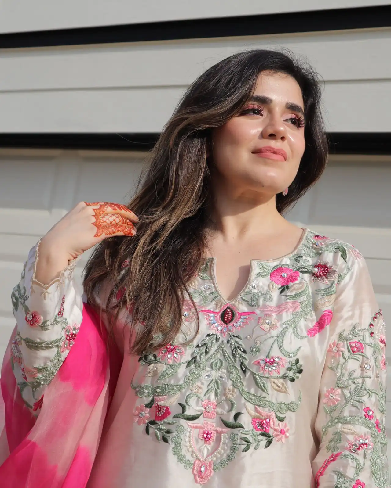 NSR 858 White Crap Silk Salwar Suit with Lace Work & Digital Print. Now at just ₹1899. Delivery 4-6 Working Days. Shop now. | Jump Suits, Salwar suit, Casual Suits, Creative suits, Designer Suits, Palazzo Suits, Party Wear Suits, Patiala Suits, Straight Suits