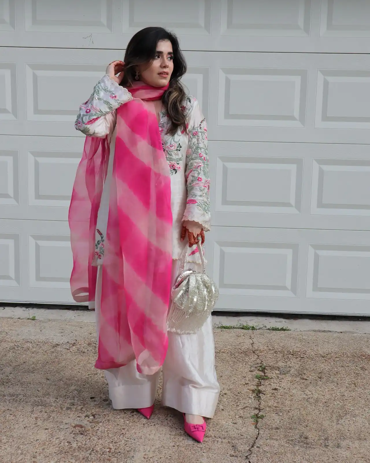 NSR 858 White Crap Silk Salwar Suit with Lace Work & Digital Print. Now at just ₹1899. Delivery 4-6 Working Days. Shop now. | Jump Suits, Salwar suit, Casual Suits, Creative suits, Designer Suits, Palazzo Suits, Party Wear Suits, Patiala Suits, Straight Suits