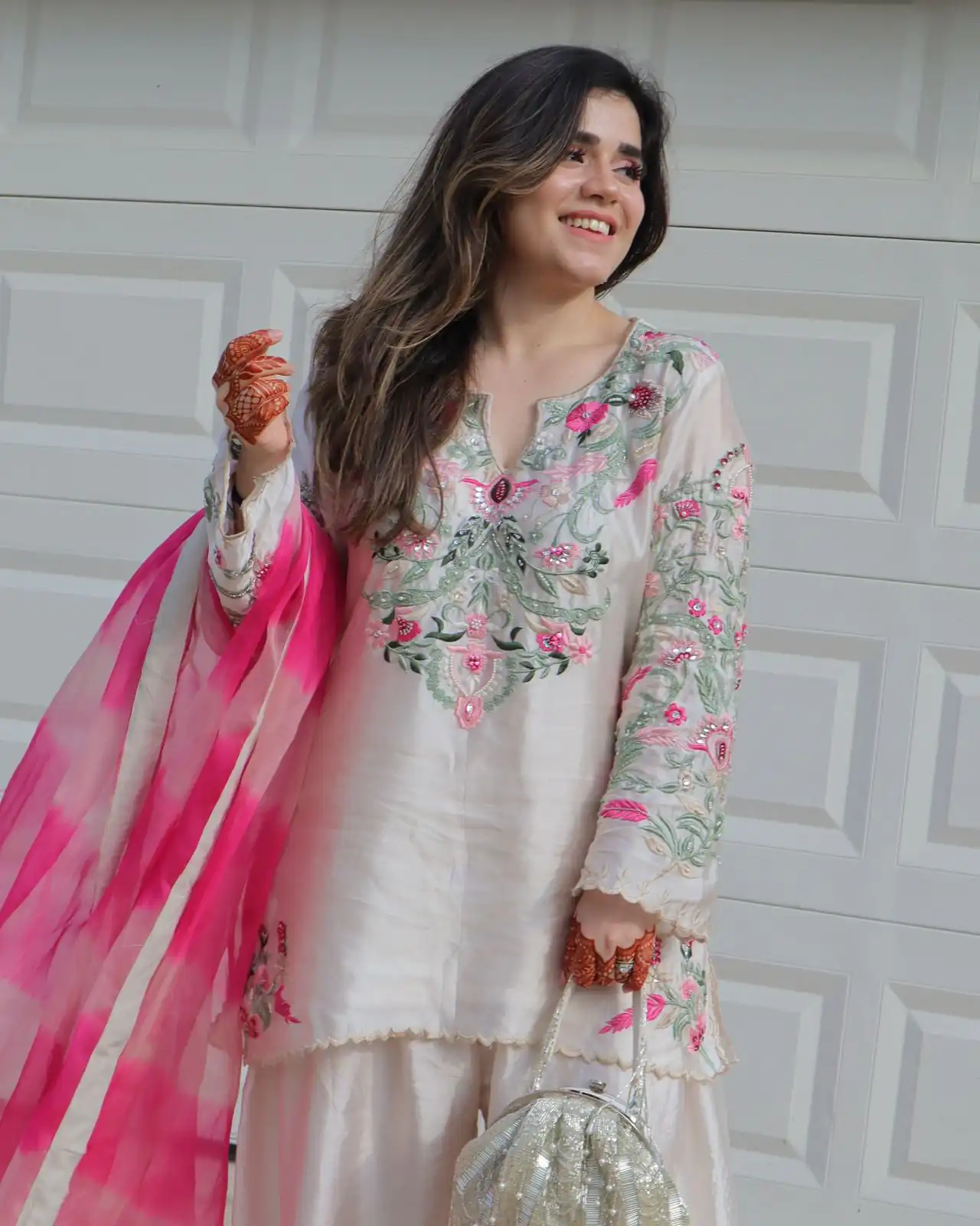 NSR 858 White Crap Silk Salwar Suit with Lace Work & Digital Print. Now at just ₹1899. Delivery 4-6 Working Days. Shop now. | Jump Suits, Salwar suit, Casual Suits, Creative suits, Designer Suits, Palazzo Suits, Party Wear Suits, Patiala Suits, Straight Suits