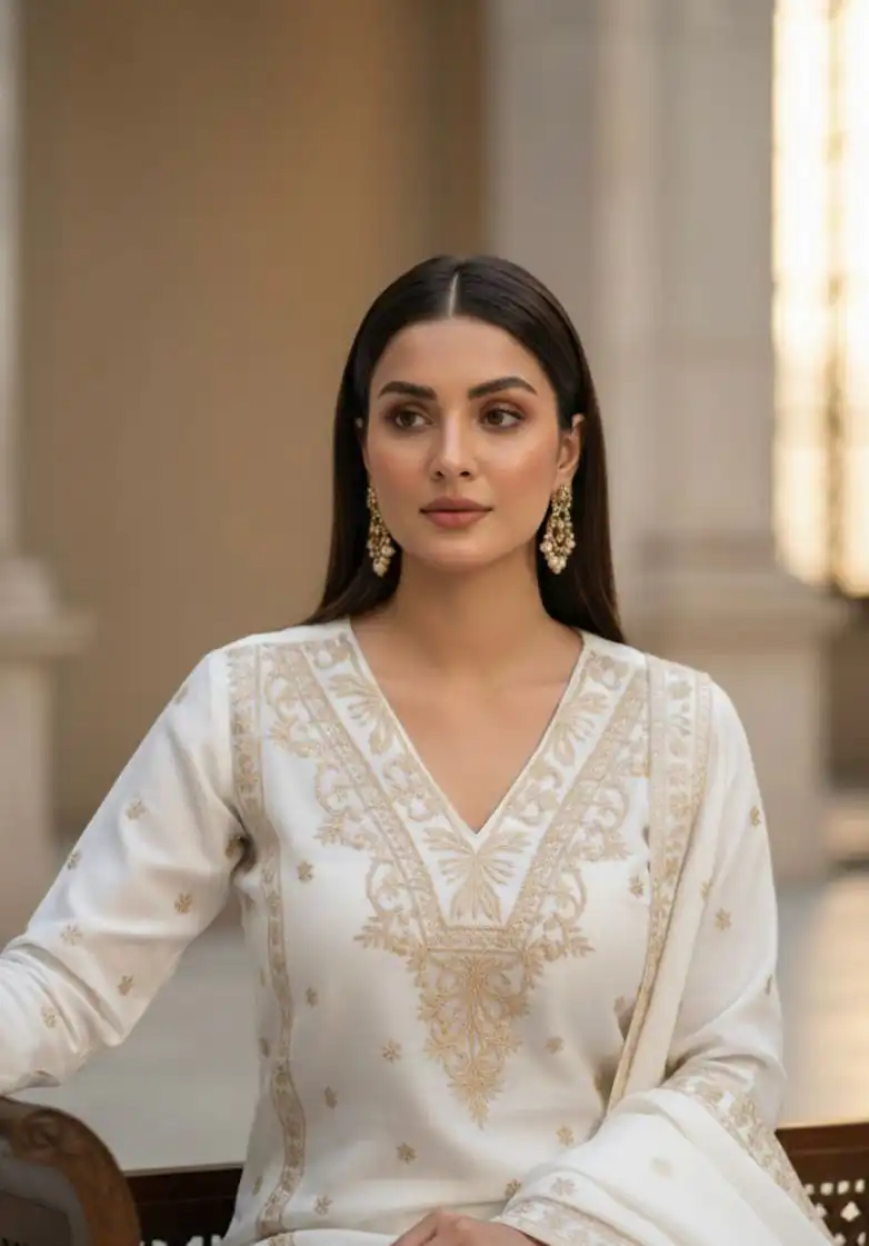 BE 444 White Color Organza Silk Salwar Suit with Embroidery Work. Special Price ₹2099. Delivery 4-6 Working Days. Shop now. | Jump Suits, Salwar suit, Casual Suits, Creative suits, Designer Suits, Palazzo Suits, Party Wear Suits, Patiala Suits, Straight Suits