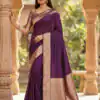 MB 3322 Wine in Color Banarasi Silk Zari Work & Lace Work Saree . Now at just ₹1899. Delivery 4-6 Working Days. Shop now. | Sarees, Bollywood Sarees, Creative Sarees, Designer Sarees, Embroidered Sarees, Ethnic Saree, Modern Digital sarees, Party Wear Sarees