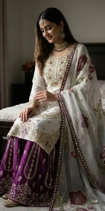 NSR 884 Wine Organza Silk Salwar Suit with Digital Print & Embroidery Work. Introductory Price ₹2149. Delivery 4-6 Working Days. Shop now. | Jump Suits, Salwar suit, Casual Suits, Creative suits, Designer Suits, Palazzo Suits, Party Wear Suits, Patiala Suits, Straight Suits
