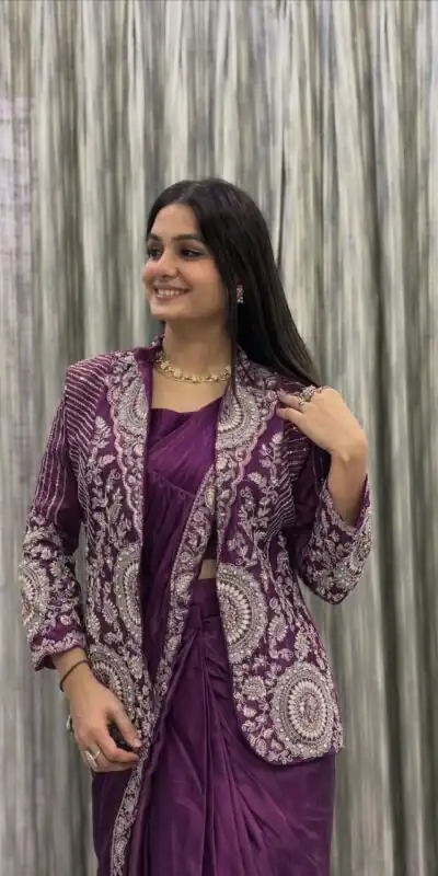 BB 49 Wine in Rangoli Silk Embroidery Work Saree . Wedding, Party, Festive, Events, Get it for ₹2099. Delivery 4-6 Working Days. Shop now. | Sarees, Bollywood Sarees, Creative Sarees, Designer Sarees, Embroidered Sarees, Ethnic Saree, Modern Digital sarees, Party Wear Sarees