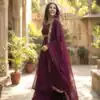MF 1010 Wine Vichitra Silk Salwar Suit with Zari Work & Embroidery Work. Now at just ₹1769. Delivery 4-6 Working Days. Shop now. | Jump Suits, Tops & Bottoms, Track Suits, Salwar suit, Casual Suits, Creative suits, Designer Suits, Palazzo Suits, Party Wear Suits, Patiala Suits, Straight Suits, Trendy Wear