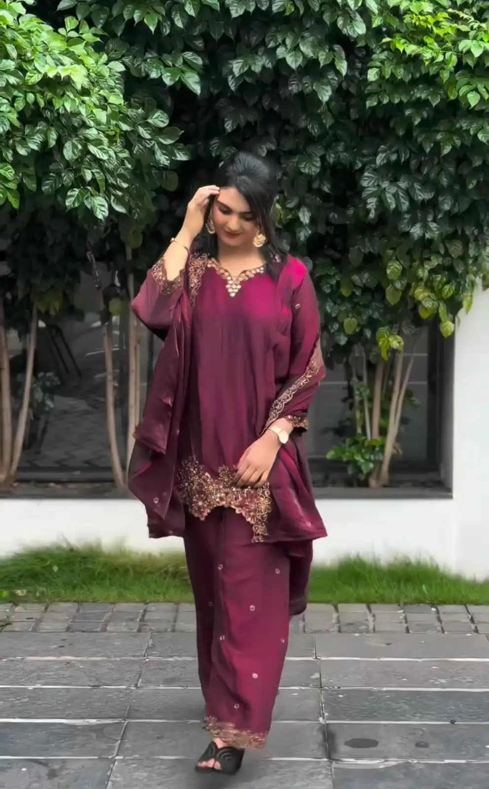 SR 1674 Wine in Zimmy Choo Silk Lace Work & Embroidery Work Salwar Suit . Affordable Price ₹1949. Delivery 4-6 Working Days. Shop now. | Jump Suits, Tops & Bottoms, Track Suits, Salwar suit, Casual Suits, Creative suits, Designer Suits, Palazzo Suits, Party Wear Suits, Patiala Suits, Straight Suits, Trendy Wear