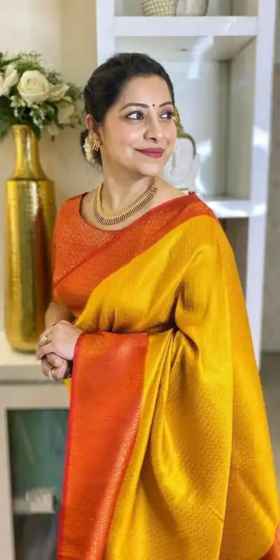 KPR 149 Yellow in Soft Lichi Silk Lace Work & Lace Border Saree. Affordable Price ₹1449. Delivery 4-6 Working Days. Shop now. | Sarees, Bollywood Sarees, Creative Sarees, Designer Sarees, Embroidered Sarees, Ethnic Saree, Modern Digital sarees, Party Wear Sarees