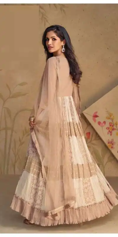 FC 5502 Cream Color Dual Tone Star Georgette Salwar Suit with Embroidery Work. Affordable Price ₹2649. Delivery 4-6 Working Days. Shop now. | Jump Suits, Salwar suit, Casual Suits, Creative suits, Designer Suits, Palazzo Suits, Party Wear Suits, Patiala Suits, Straight Suits
