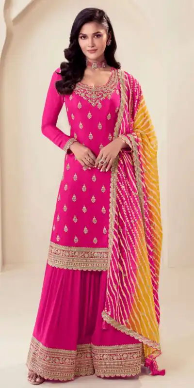 FC 72961 Pink Viscous Chinon Salwar Suit with Lace Work & Embroidery Work. Exclusive Offer ₹2549. Delivery 4-6 Working Days. Shop now. | Jump Suits, Salwar suit, Casual Suits, Creative suits, Designer Suits, Palazzo Suits, Party Wear Suits, Patiala Suits, Straight Suits