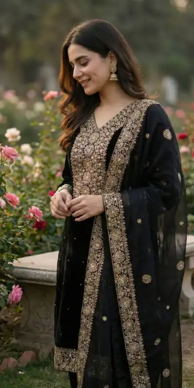 JF 040 Black Fendy Silk Salwar Suitwith Embroidery Work & Lace Work. Now at just ₹2049. Delivery 4-6 Working Days. Shop now. | Jump Suits, Salwar suit, Casual Suits, Creative suits, Designer Suits, Palazzo Suits, Party Wear Suits, Patiala Suits, Straight Suits