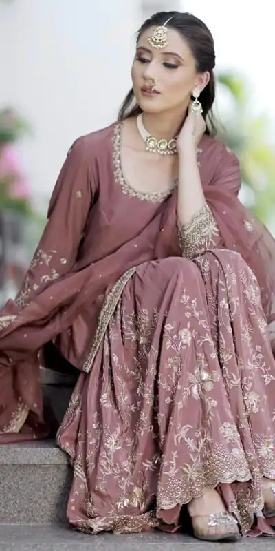 WW 1168 Onion Color Chinon Silk Salwar Suit with Embroidery Work. Online Get it for ₹2099. Delivery 4-6 Working Days. Shop now. | Jump Suits, Salwar suit, Casual Suits, Creative suits, Designer Suits, Palazzo Suits, Party Wear Suits, Patiala Suits, Straight Suits