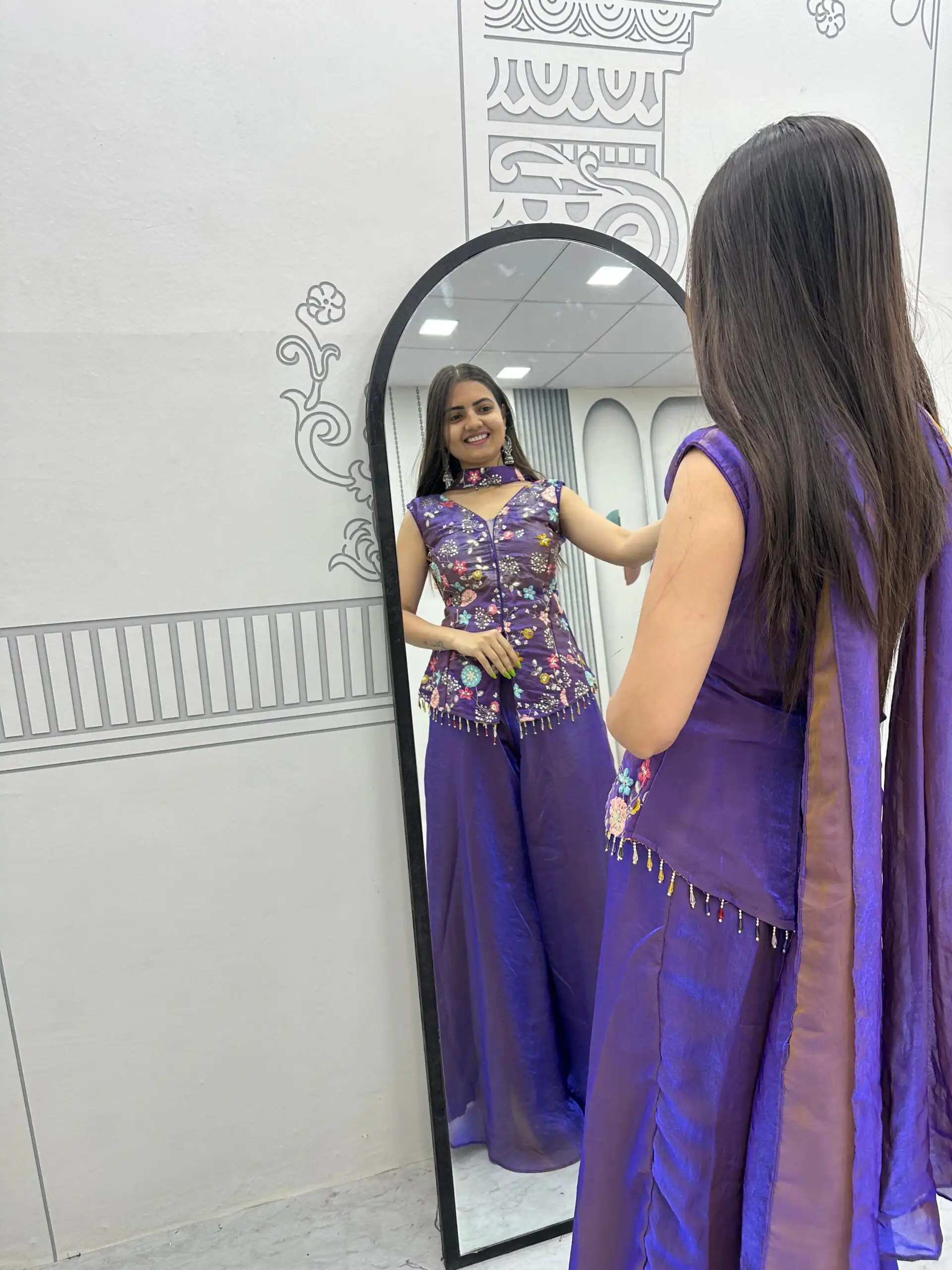 PC 551 Purple Tissue Simmer Salwar Suit with Embroidery Work. Affordable Price ₹2549. Delivery 4-6 Working Days. Shop now. | Jump Suits, Salwar suit, Casual Suits, Creative suits, Designer Suits, Palazzo Suits, Party Wear Suits, Patiala Suits, Straight Suits