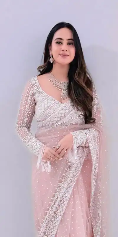 NC 5335 Baby Pink in Soft Net Embroidery Work & Sequins Work Saree . Now at just ₹1899. Delivery 4-6 Working Days. Shop now. | Sarees, Bollywood Sarees, Creative Sarees, Designer Sarees, Embroidered Sarees, Ethnic Saree, Modern Digital sarees, Party Wear Sarees