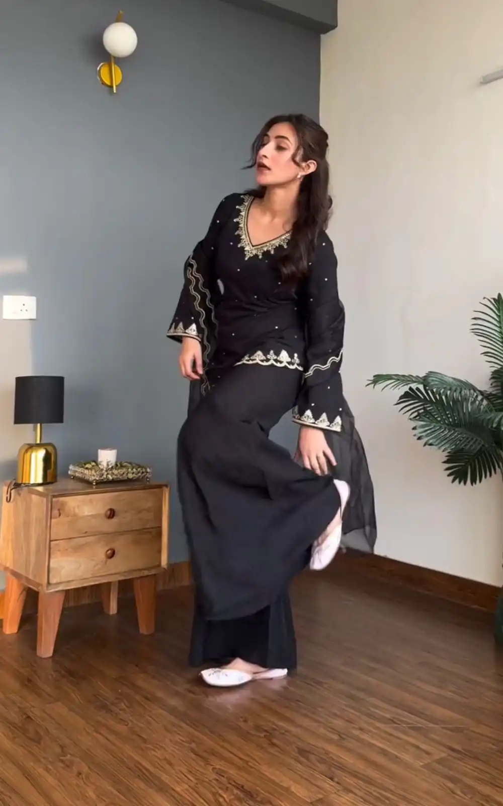 MF 499 Black Natural Crep Silk Salwar Suit with Embroidery Work & Lace Work. Introductory Price ₹1899. Delivery 4-6 Working Days. Shop now. | Jump Suits, Tops & Bottoms, Track Suits, Salwar suit, Casual Suits, Creative suits, Designer Suits, Palazzo Suits, Party Wear Suits, Patiala Suits, Straight Suits, Trendy Wear