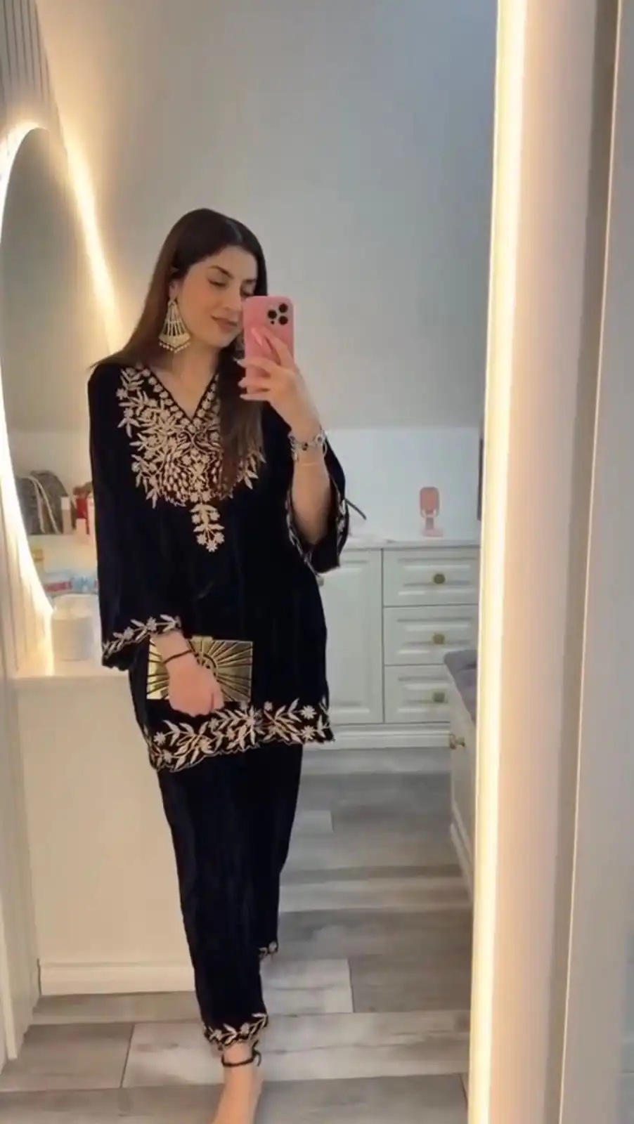 LG 2037 Black in Velvet Embroidery Work Salwar Suit. Wedding, Party, Festive, Events Get it for ₹1799. Delivery 4-6 Working Days. Shop now. | Jump Suits, Tops & Bottoms, Track Suits, Salwar suit, Casual Suits, Creative suits, Designer Suits, Palazzo Suits, Party Wear Suits, Patiala Suits, Straight Suits, Trendy Wear