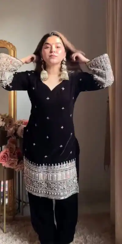 KD 1571 Black Color Velvet With Sequence Work Salwar Suit . Online Exclusive Offer ₹2399. Delivery 4-6 Working Days. Shop now. | Jump Suits, Salwar suit, Casual Suits, Creative suits, Designer Suits, Palazzo Suits, Party Wear Suits, Patiala Suits, Straight Suits