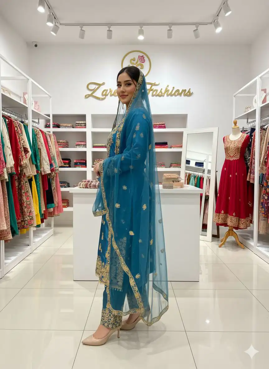 LG 2065 Blue Chinon Salwar Suit with Embroidery Work. Wedding, Party, Festive, Events, Grab it for ₹2449. Delivery 4-6 Working Days. Shop now. | Jump Suits, Salwar suit, Casual Suits, Creative suits, Designer Suits, Palazzo Suits, Party Wear Suits, Patiala Suits, Straight Suits